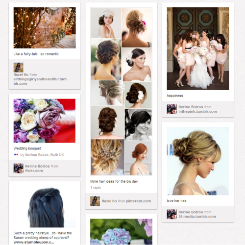 Pinterest wedding board